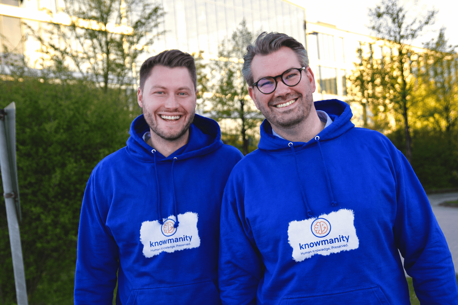 Max and Marcus, founders of Knowmanity