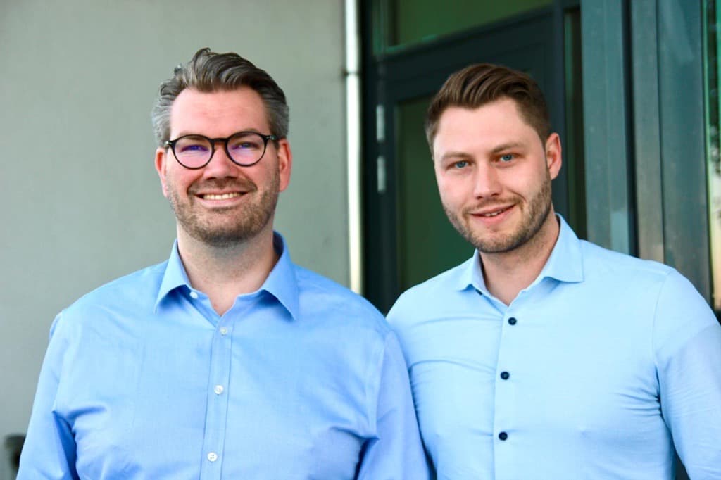 Max and Marcus working on Knowmanity